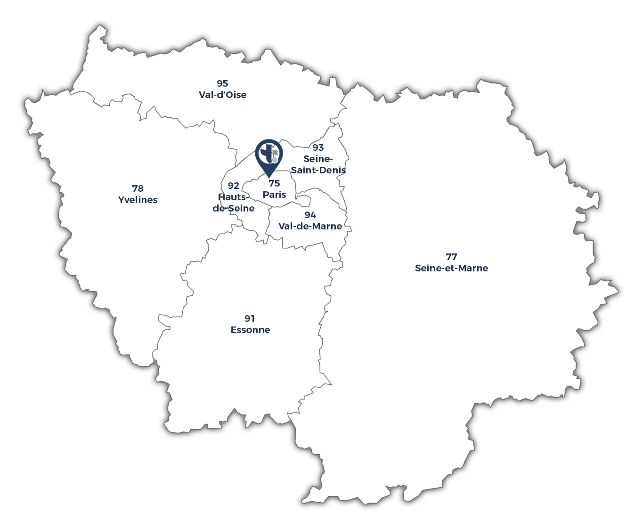 Carte de l'Île-de-France